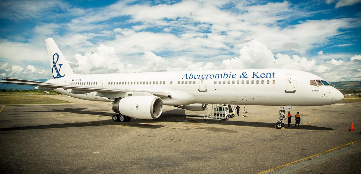 Abercrombie & Kent's private jet