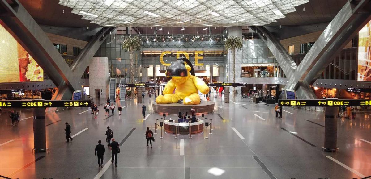 Lamp Bear at Doha Hamad International Airport