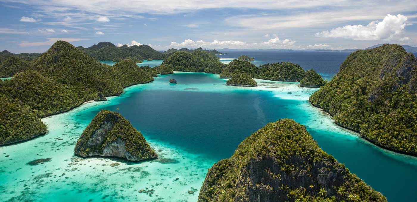 Tropical Lagoon and Limestone Islands in Wayag, Raja Ampat