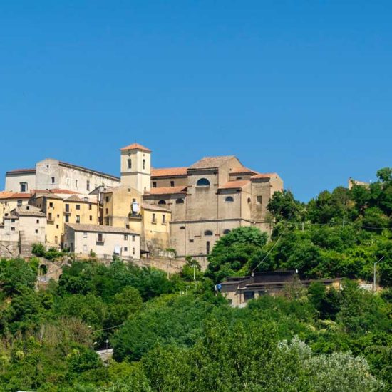 Summer landscape in Irpinia, Southern Italy. Altavilla Irpina