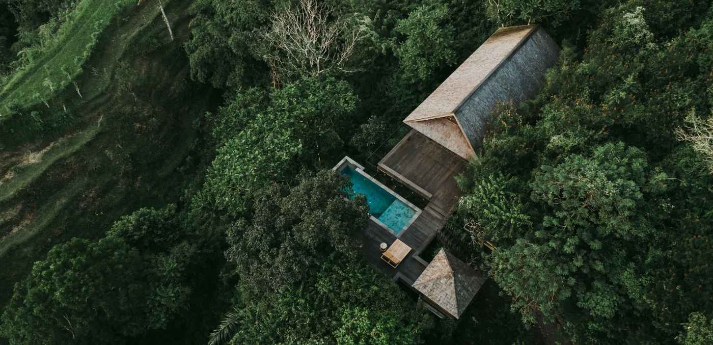 private bale in villa from