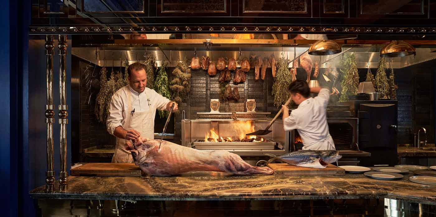 Butchers Block open kitchen