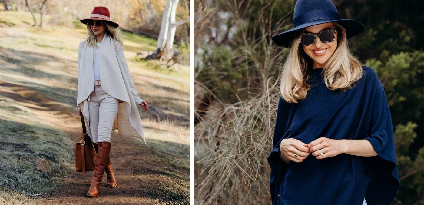 smitten merino wrap and poncho