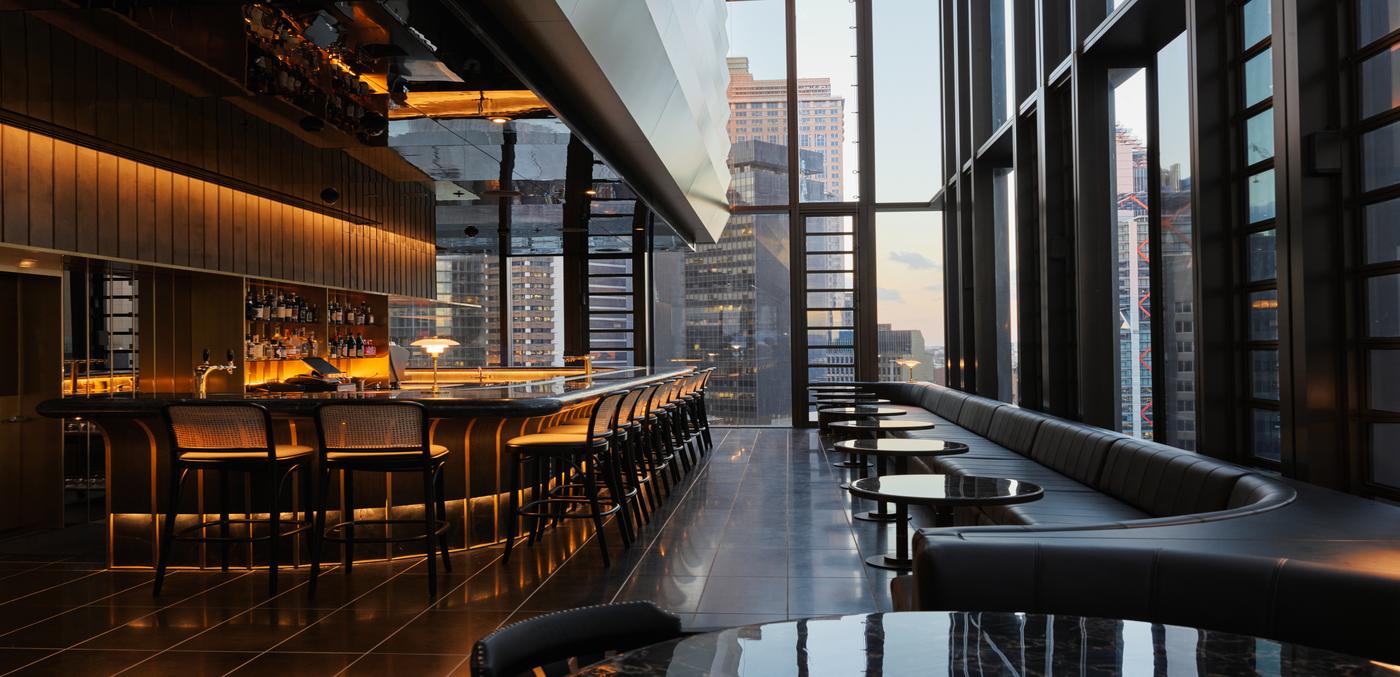 skyline view hotel bar