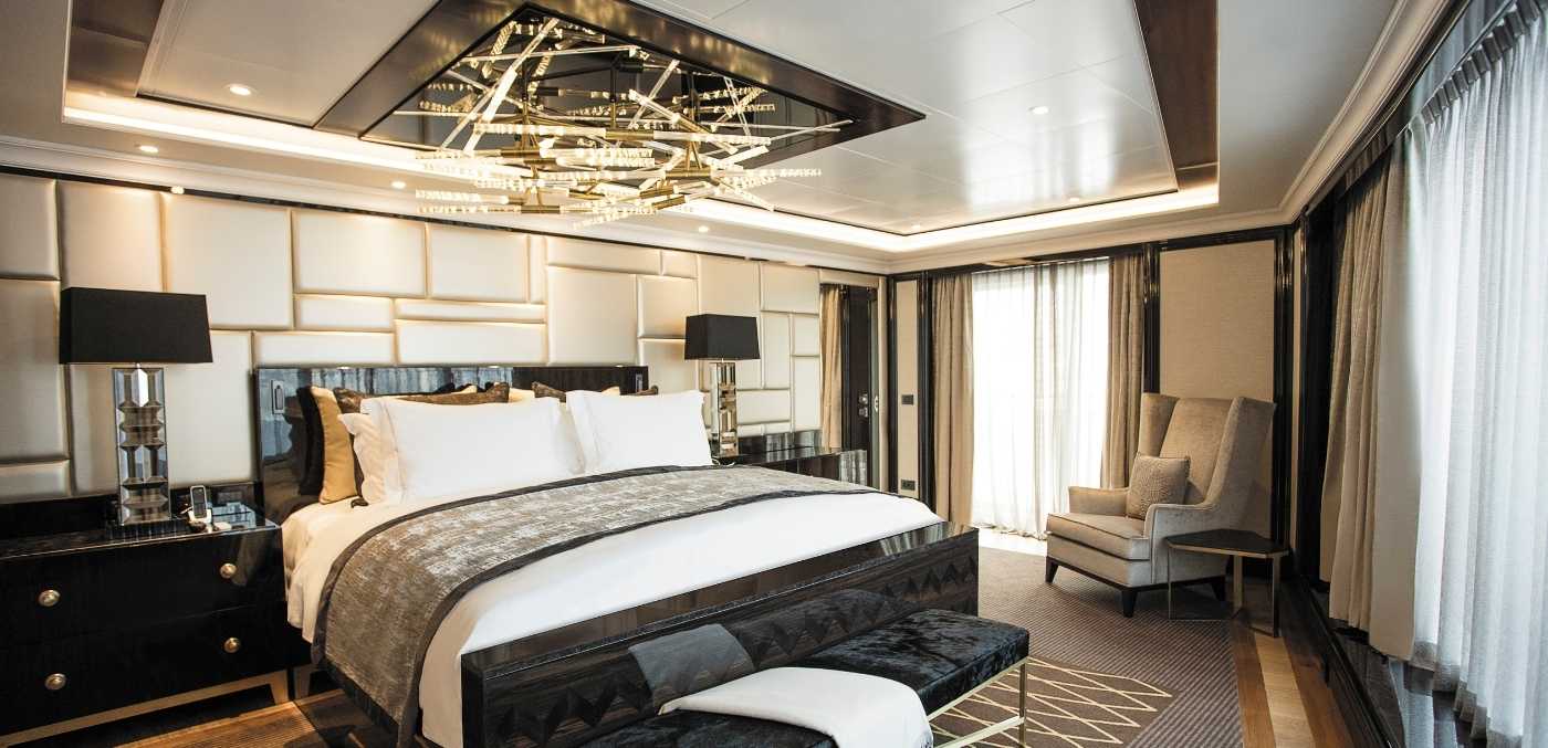 luxury cabin on cruise ship
