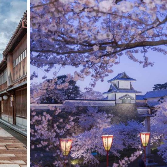 Kanazawa City. © Inside Japan; Kanazawa Castle Park. © Visit Kanazawa