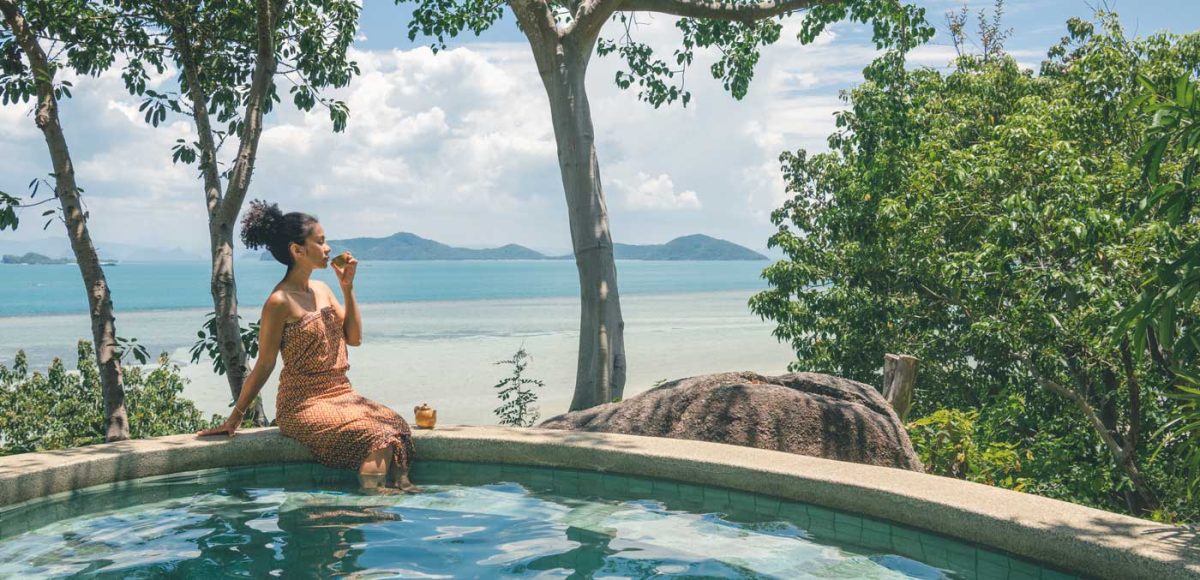 Plunge pool at Kamalaya Koh Samui