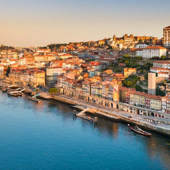 Porto aglow in the morning light