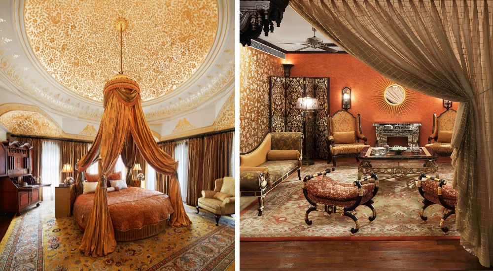Rambagh Palace royal suite interior