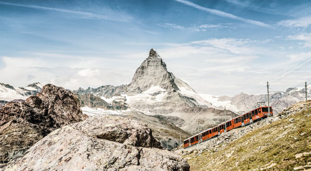 Gornergrat Bahn near Zermatt Valais Gornergrat Bahn near Zermatt Valais