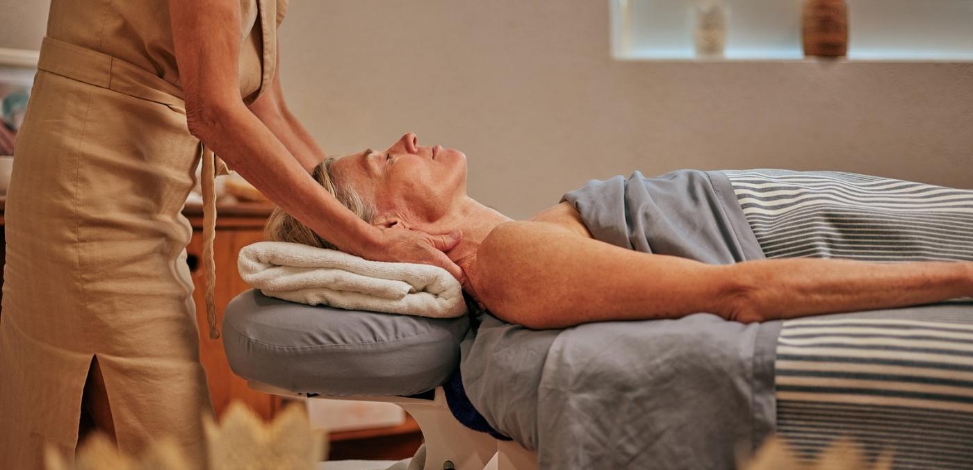 woman getting a massage