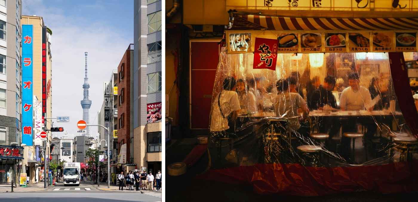 Asakusa streets and izakayas, tokyo