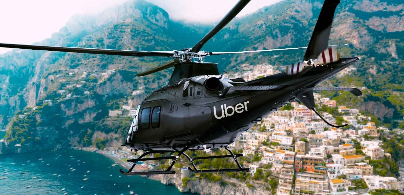 black uber helicopter