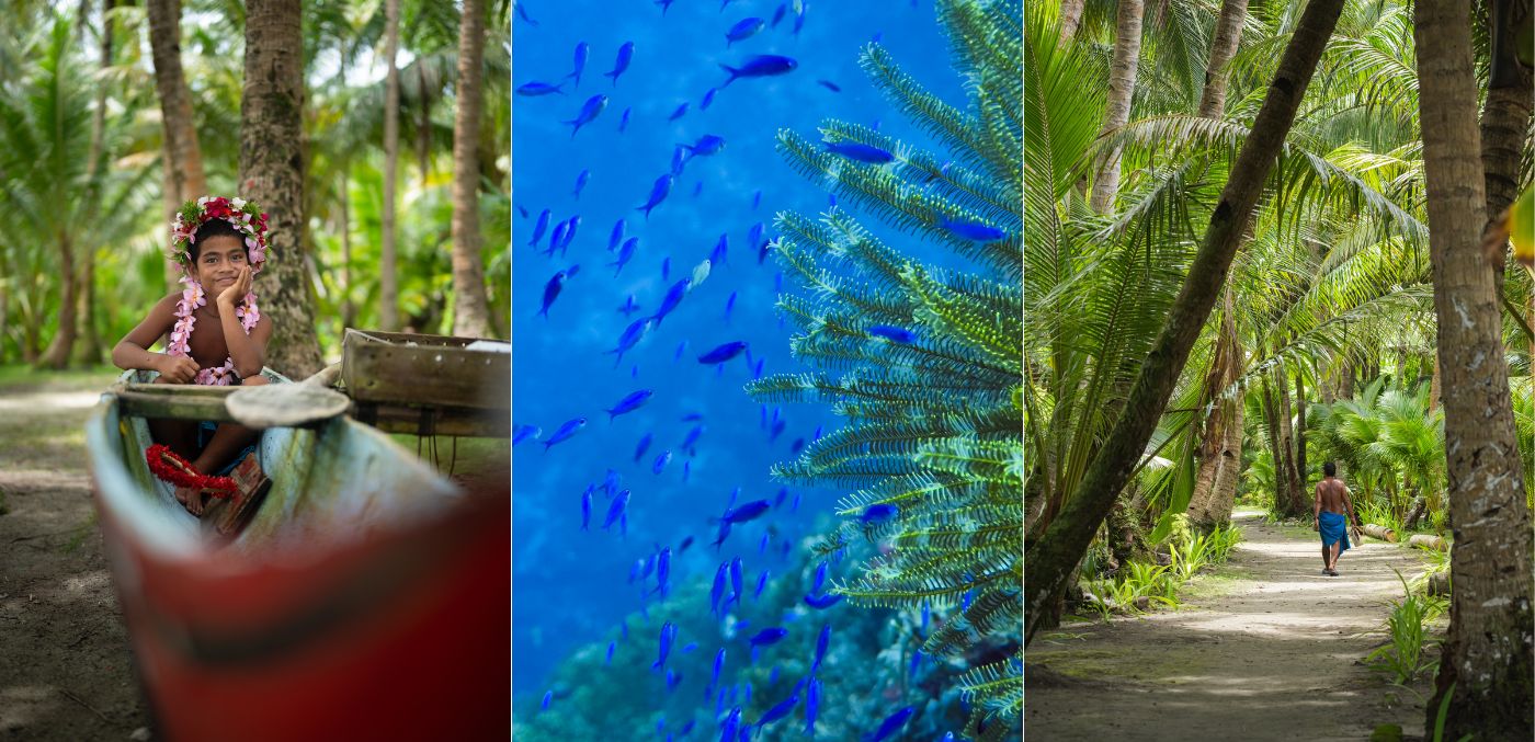 Ifalik Island collage