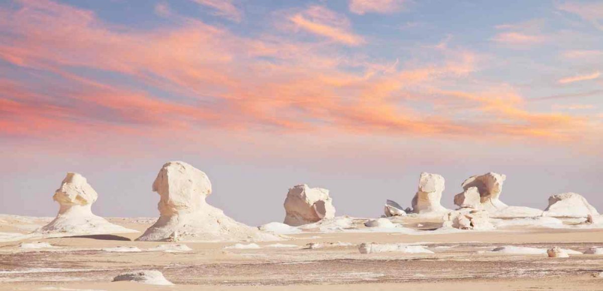 White Desert Sunset