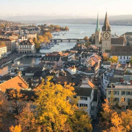 Zürich’s autumnal cityscape